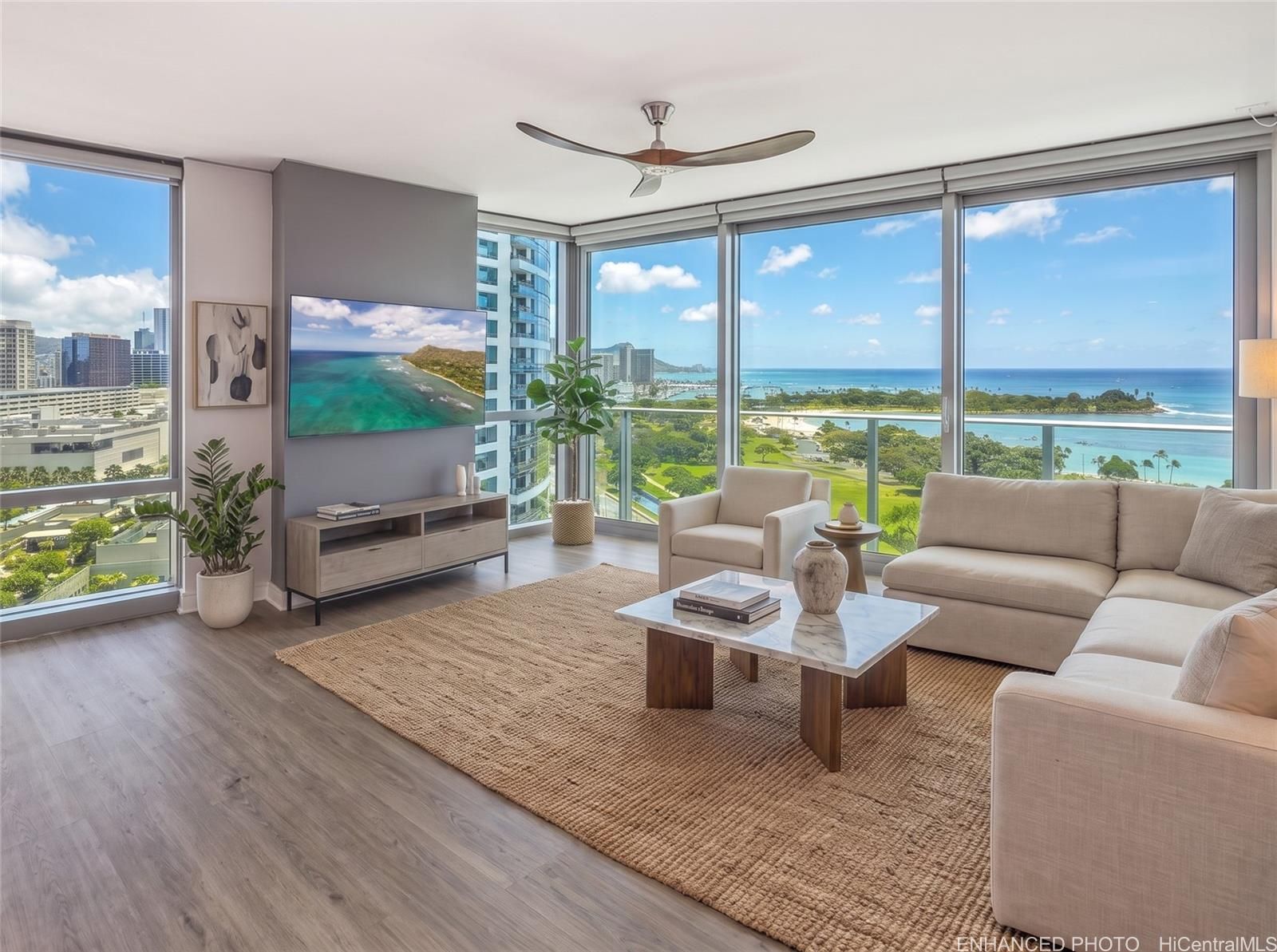 Hokua at 1288 Ala Moana Unit 15G in KAKAAKO